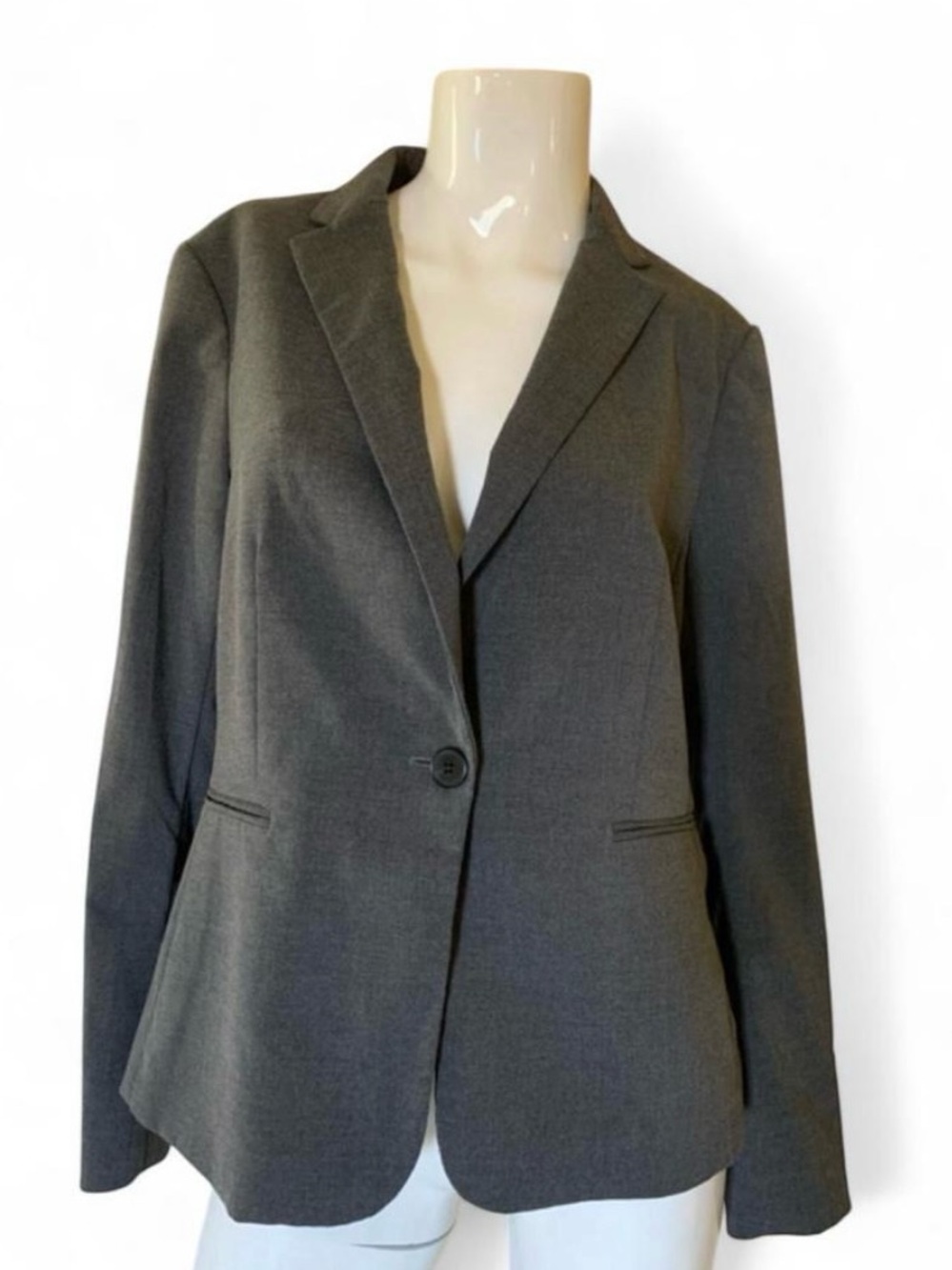 H&M Women's Single-Button Gray Blazer